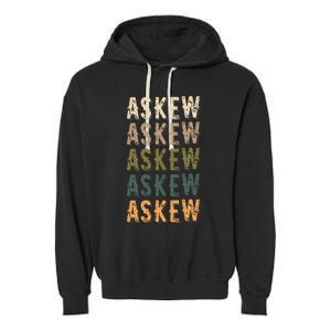 Askew Personalized Reunion Matching Family Name Garment-Dyed Fleece Hoodie