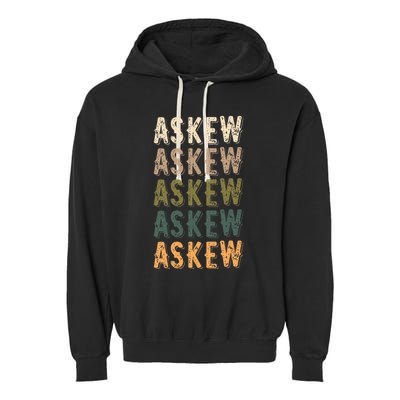 Askew Personalized Reunion Matching Family Name Garment-Dyed Fleece Hoodie