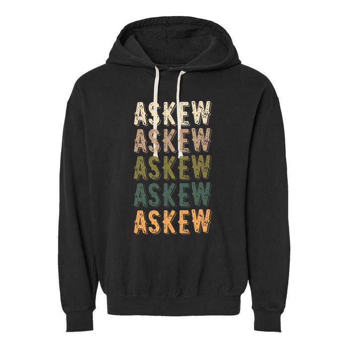 Askew Personalized Reunion Matching Family Name Garment-Dyed Fleece Hoodie