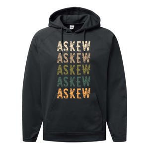 Askew Personalized Reunion Matching Family Name Performance Fleece Hoodie