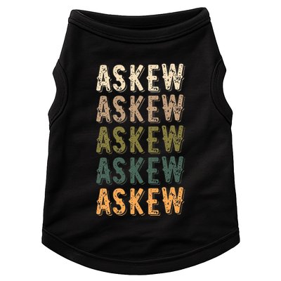 Askew Personalized Reunion Matching Family Name Doggie Tank
