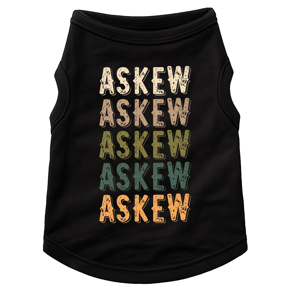 Askew Personalized Reunion Matching Family Name Doggie Tank