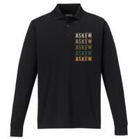 Askew Personalized Reunion Matching Family Name Performance Long Sleeve Polo