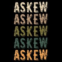 Askew Personalized Reunion Matching Family Name Full-Length Apron With Pockets