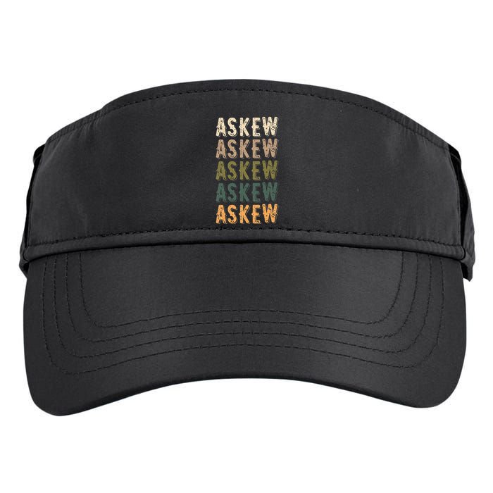 Askew Personalized Reunion Matching Family Name Adult Drive Performance Visor