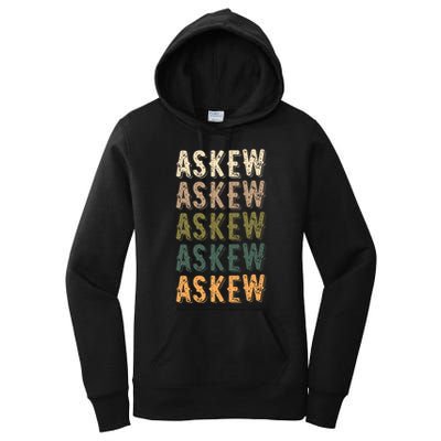 Askew Personalized Reunion Matching Family Name Women's Pullover Hoodie