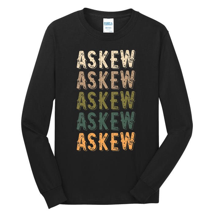 Askew Personalized Reunion Matching Family Name Tall Long Sleeve T-Shirt