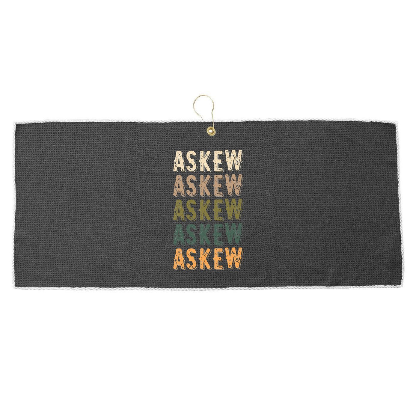 Askew Personalized Reunion Matching Family Name Large Microfiber Waffle Golf Towel