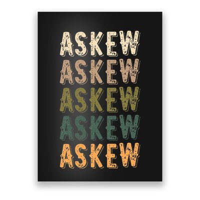 Askew Personalized Reunion Matching Family Name Poster
