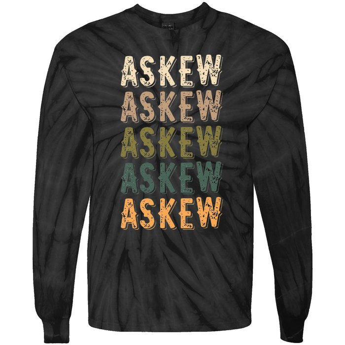 Askew Personalized Reunion Matching Family Name Tie-Dye Long Sleeve Shirt