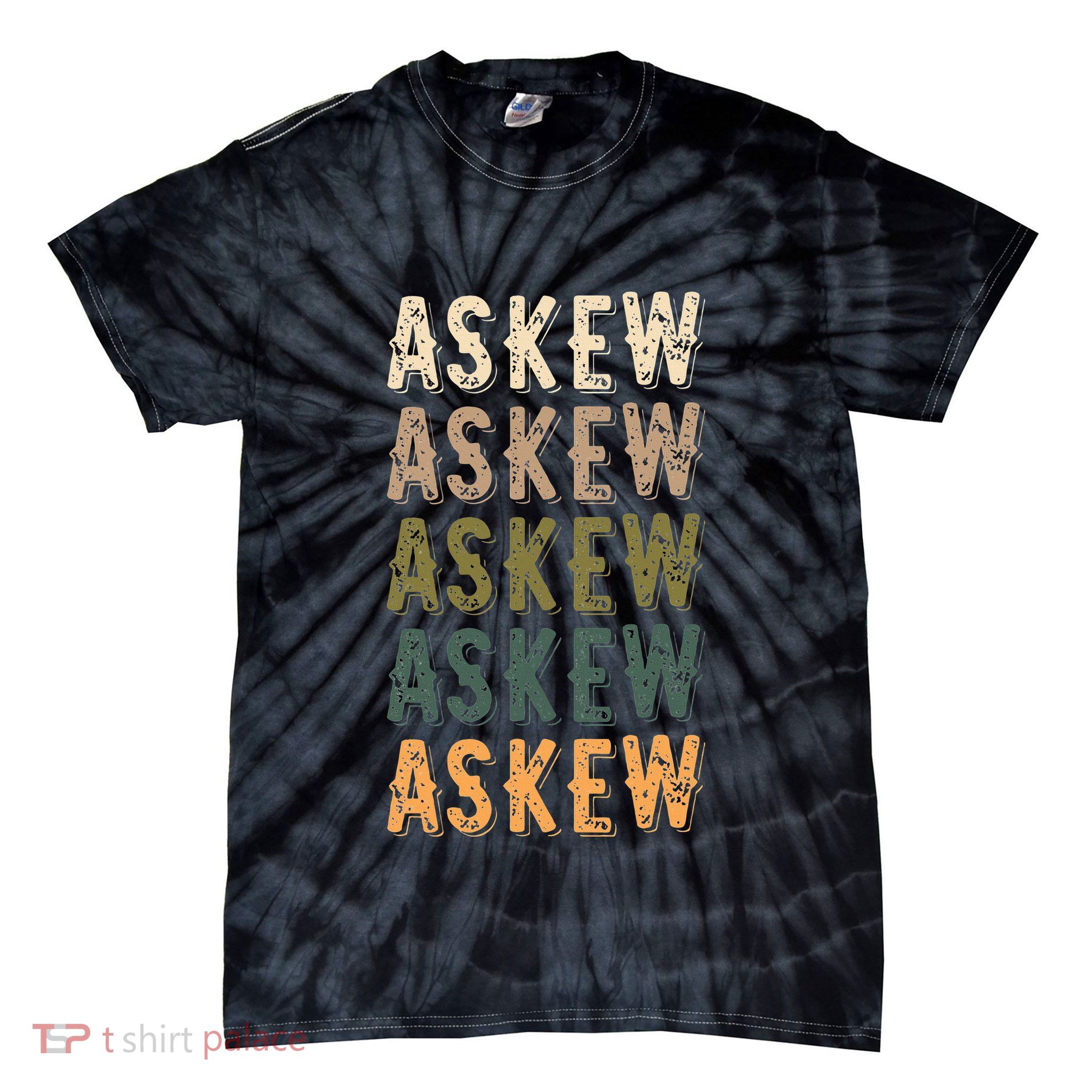Askew Personalized Reunion Matching Family Name Tie-Dye T-Shirt