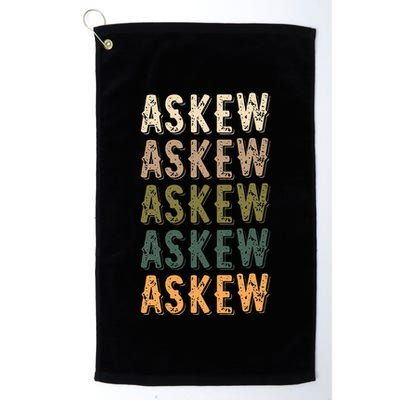 Askew Personalized Reunion Matching Family Name Golf Towel