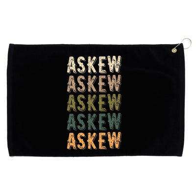 Askew Personalized Reunion Matching Family Name Grommeted Golf Towel