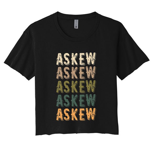 Askew Personalized Reunion Matching Family Name Crop Top