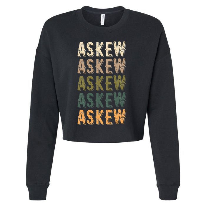 Askew Personalized Reunion Matching Family Name Cropped Pullover Crew