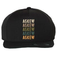 Askew Personalized Reunion Matching Family Name Wool Snapback Cap