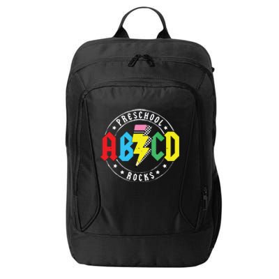 Abcd Preschool Rocks 1st Day Prek Teacher Back To School City Backpack