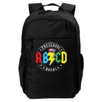 Abcd Preschool Rocks 1st Day Prek Teacher Back To School Daily Commute Backpack