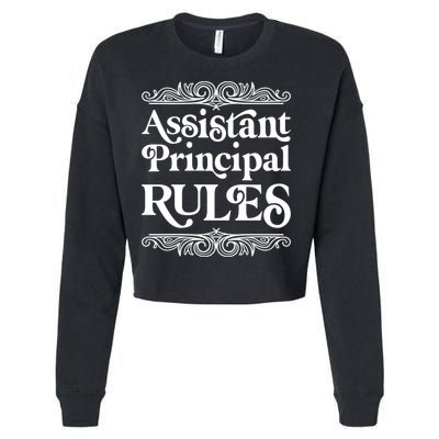 Assistant Principal Rules For Assistant Principals Gift Cropped Pullover Crew