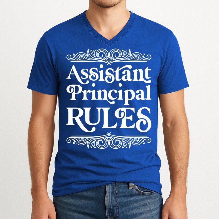 Assistant Principal Rules For Assistant Principals Gift V-Neck T-Shirt