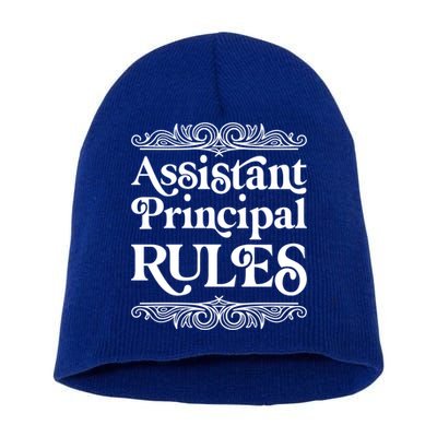 Assistant Principal Rules For Assistant Principals Gift Short Acrylic Beanie