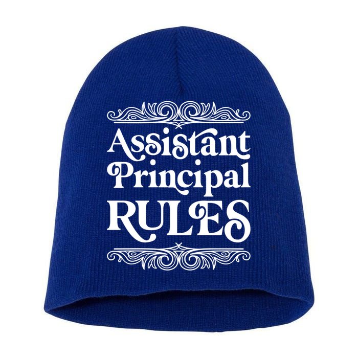 Assistant Principal Rules For Assistant Principals Gift Short Acrylic Beanie