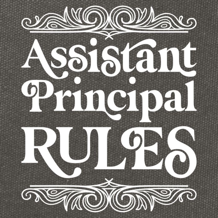 Assistant Principal Rules For Assistant Principals Gift Cotton Canvas Backpack