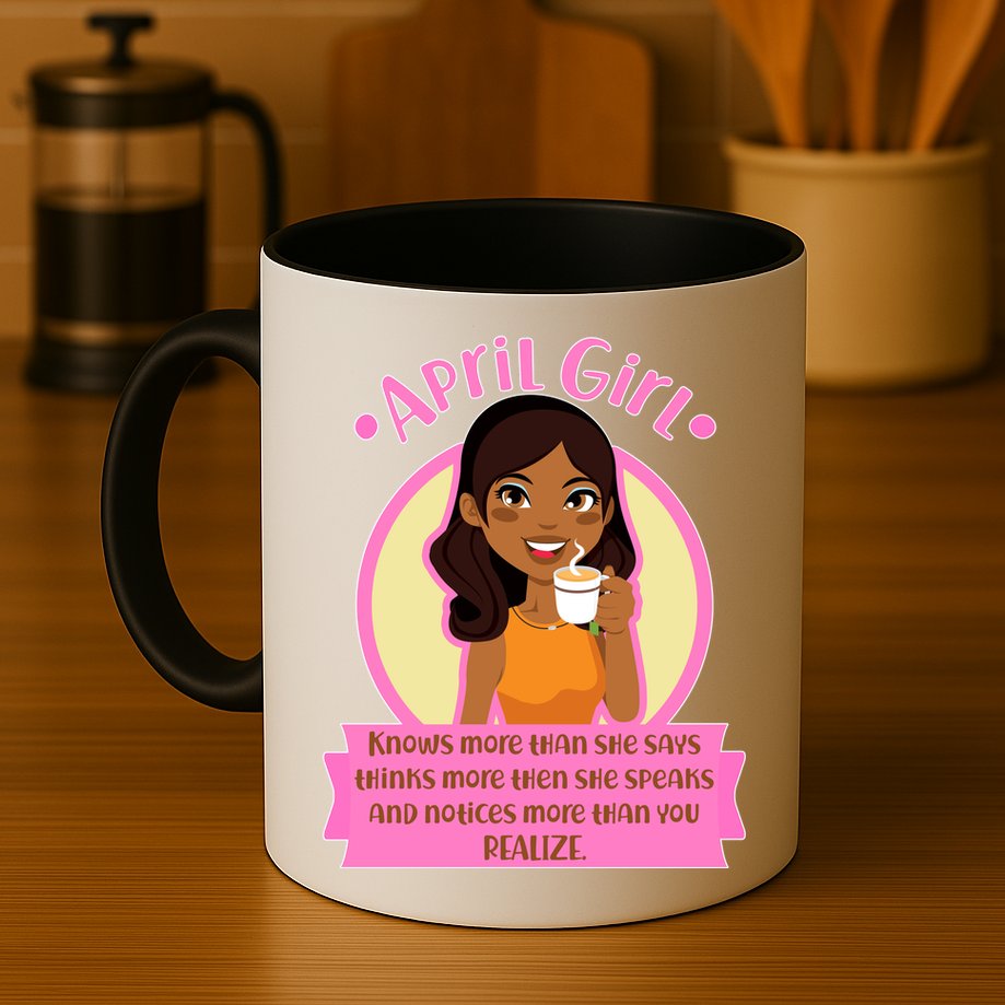April Birthday Girl Knows More Than You Realize Mug