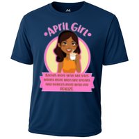 April Birthday Girl Knows More Than You Realize Cooling Performance Crew T-Shirt