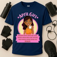 April Birthday Girl Knows More Than You Realize Cooling Performance Crew T-Shirt