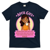 April Birthday Girl Knows More Than You Realize T-Shirt