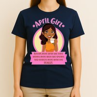 April Birthday Girl Knows More Than You Realize T-Shirt