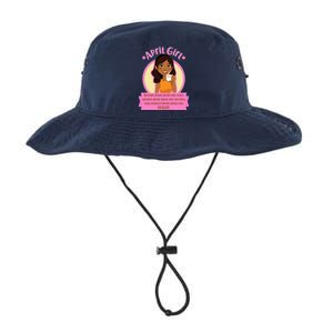 April Birthday Girl Knows More Than You Realize Legacy Cool Fit Booney Bucket Hat