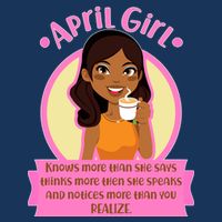 April Birthday Girl Knows More Than You Realize Drawstring Bag