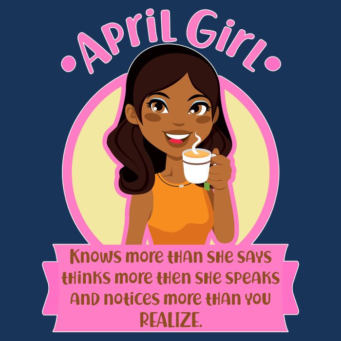 April Birthday Girl Knows More Than You Realize Drawstring Bag