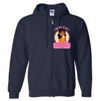 April Birthday Girl Knows More Than You Realize Full Zip Hoodie