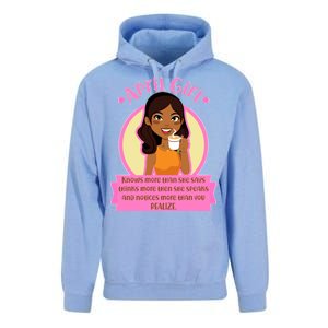 April Birthday Girl Knows More Than You Realize Unisex Surf Hoodie