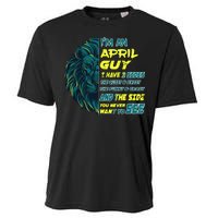 April Birthday Guy Has 3 Sides Sweet Funny Crazy  Cooling Performance Crew T-Shirt