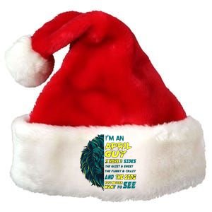 April Birthday Guy Has 3 Sides Sweet Funny Crazy  Premium Christmas Santa Hat