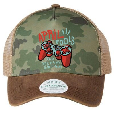 April Fools And Yes It's My Birthday Legacy Tie Dye Trucker Hat