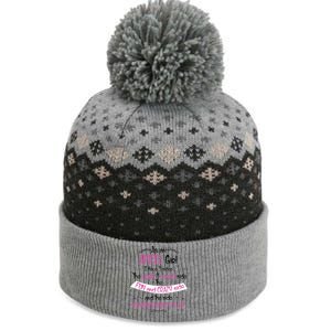 April Girl Sweet But Crazy Funny Birthday The Baniff Cuffed Pom Beanie