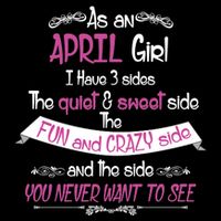 April Girl Sweet But Crazy Funny Birthday Bucket Hat