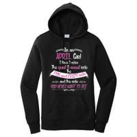 April Girl Sweet But Crazy Funny Birthday Women's Pullover Hoodie