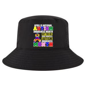 April is Autism Awareness Month For Me Every Month is AUTISM Awareness Cool Comfort Performance Bucket Hat