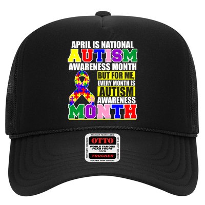 April is Autism Awareness Month For Me Every Month is AUTISM Awareness Trucker Hat