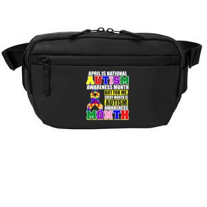 April is Autism Awareness Month For Me Every Month is AUTISM Awareness Crossbody Pack