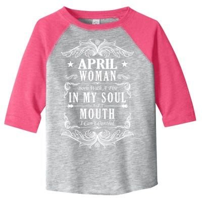 April Woman Funny Birthday Toddler Fine Jersey T-Shirt