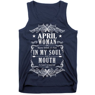 April Woman Funny Birthday Tank Top