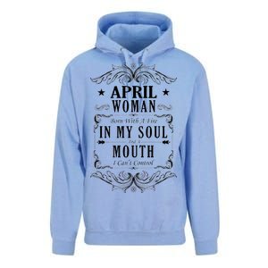 April Woman Funny Birthday Unisex Surf Hoodie