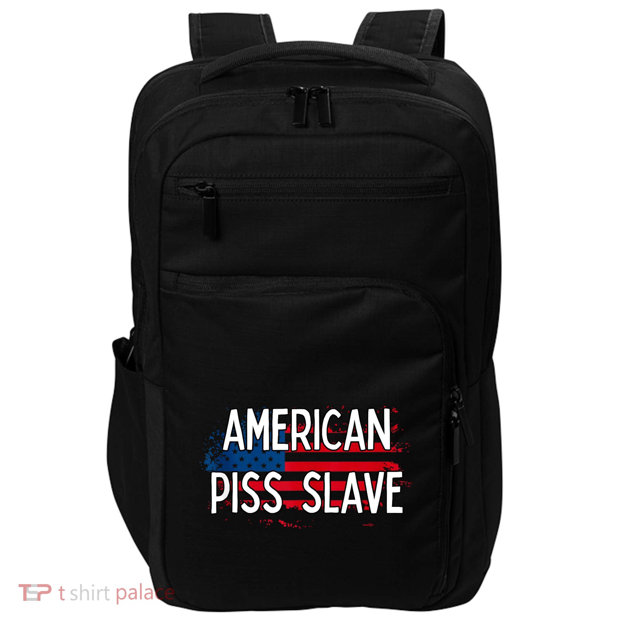 American Piss Slave Sexy Usa Flag Impact Tech Backpack